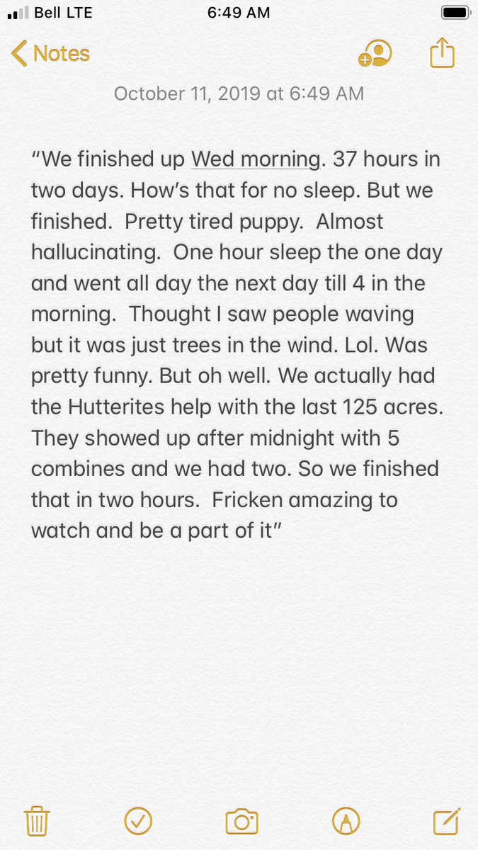 Feeling for our farming community. It’s been a disastrous harvest for many, so I thought I’d share one positive story. 

I asked my Dad if they were able to finish the fields before the storm, and thanks to some help, they were. This is what he sent me: ❤️