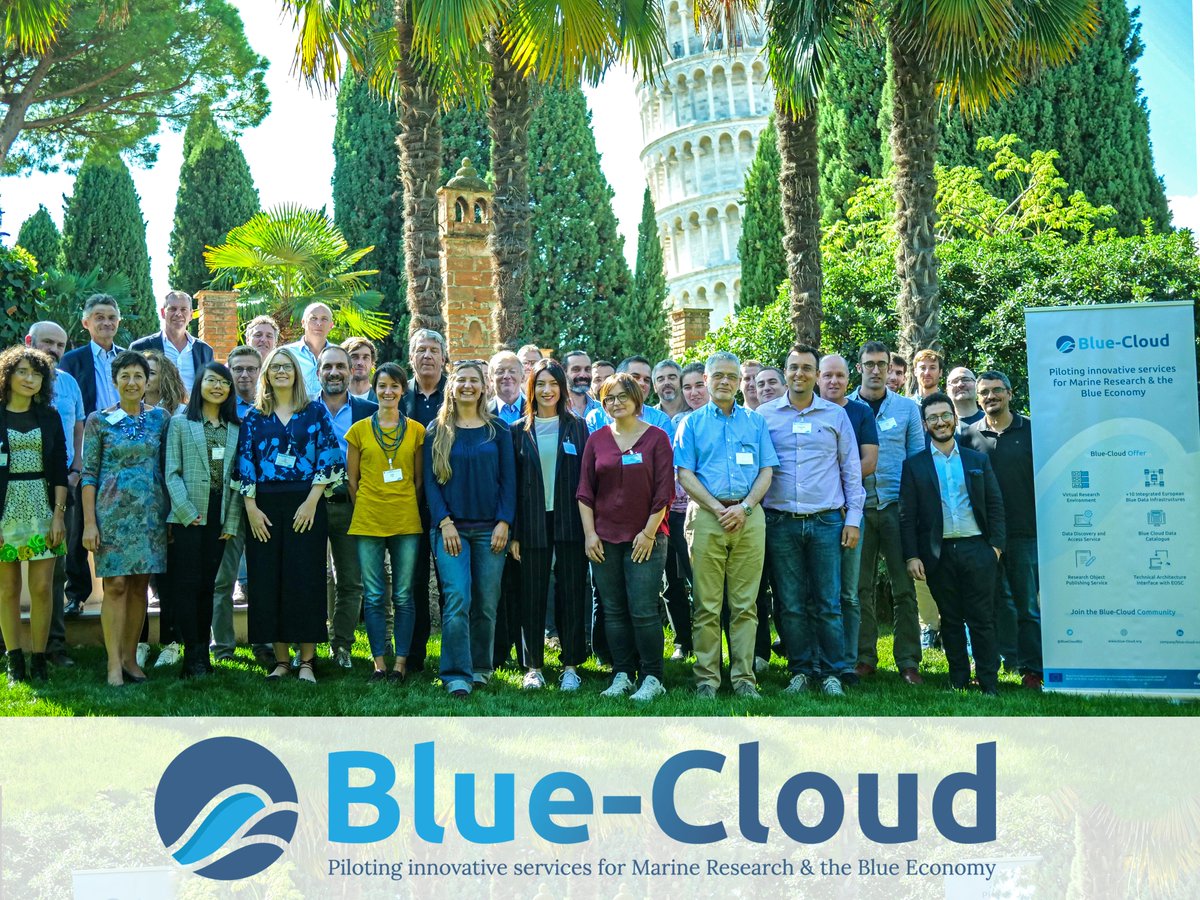 BlueCloudEU's tweet image. The @BlueCloudEU team that is creating a smart federation of #dataresources #computingplatform #analyticalservices & provide #researchers blue multidisciplinary data from #observations #remotesensing & services to undertake worldclass science for #BlueEconomy Follow us😃