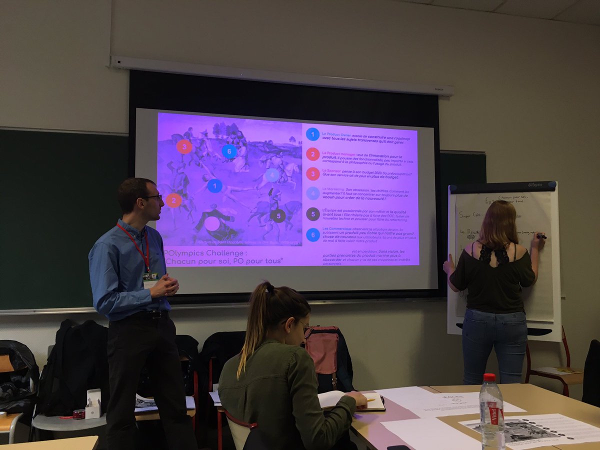 MJBProd's tweet image. Ravie d’avoir pu animer ce workshop #POlympics avec Souki à #AgileTourLille autour des mécaniques de l’intelligence collective et du Product Management. Bravo aux teams et tout particulièrement à OpenPo, nos gagnants du jour ! @OpenSeriousGame