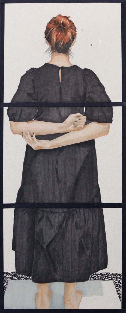 Lovely work from one of my year 12 students - gouache on card.