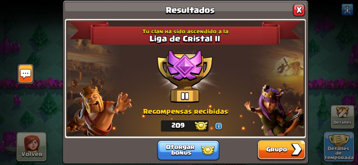 EliteGzCoc's tweet photo. Tras una semana intensa de guerras... ¡tenemos nuestra recompensa!
Ascenso a la 🅛🅘🅖🅐 🅓🅔 🅒🅡🅘🅢🅣🅐🅛 🅘🅘 💪🏻💪🏻 https://t.co/1kMR8QjFev