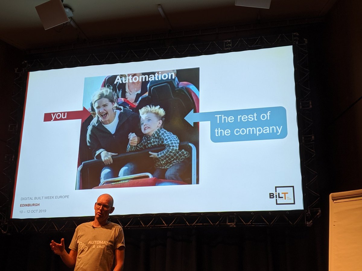 This photo sums up my experience with most things tech at work! Great talk and thank you <a href="/Twit_Arno/">Arno de Lange</a> for the gift!  @BILTevent #BILTeur