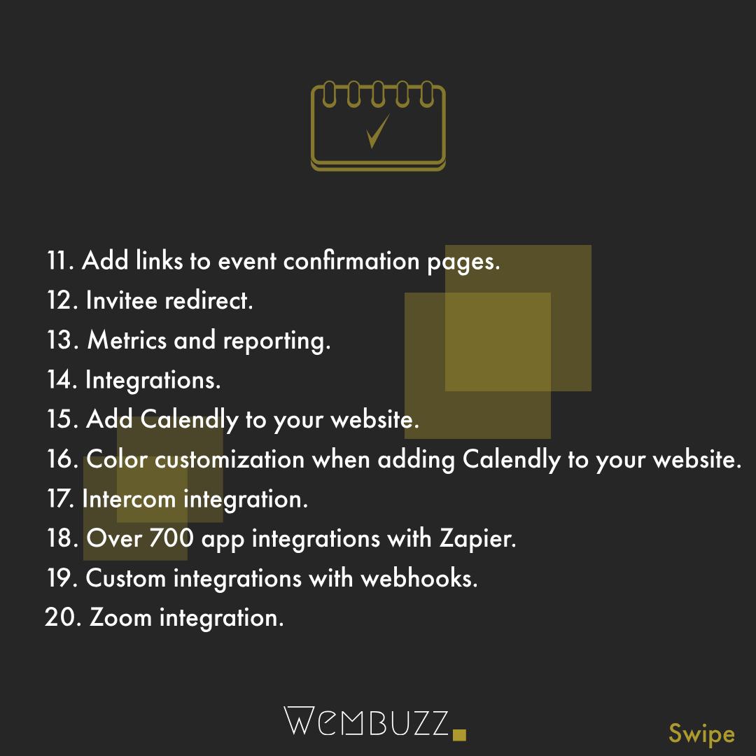 wembuzzkit's tweet photo. What is Calendly and It's Uses ?
Calendly is a simple, easy-to-use, yet powerful scheduling software, which aims to save time, accelerate sales, and improve service quality.
#calendly #meetingsoftware #onlinescheduling #onlinesoftware #emailmarketingtips #wembuzz https://t.co/OX299q58j7