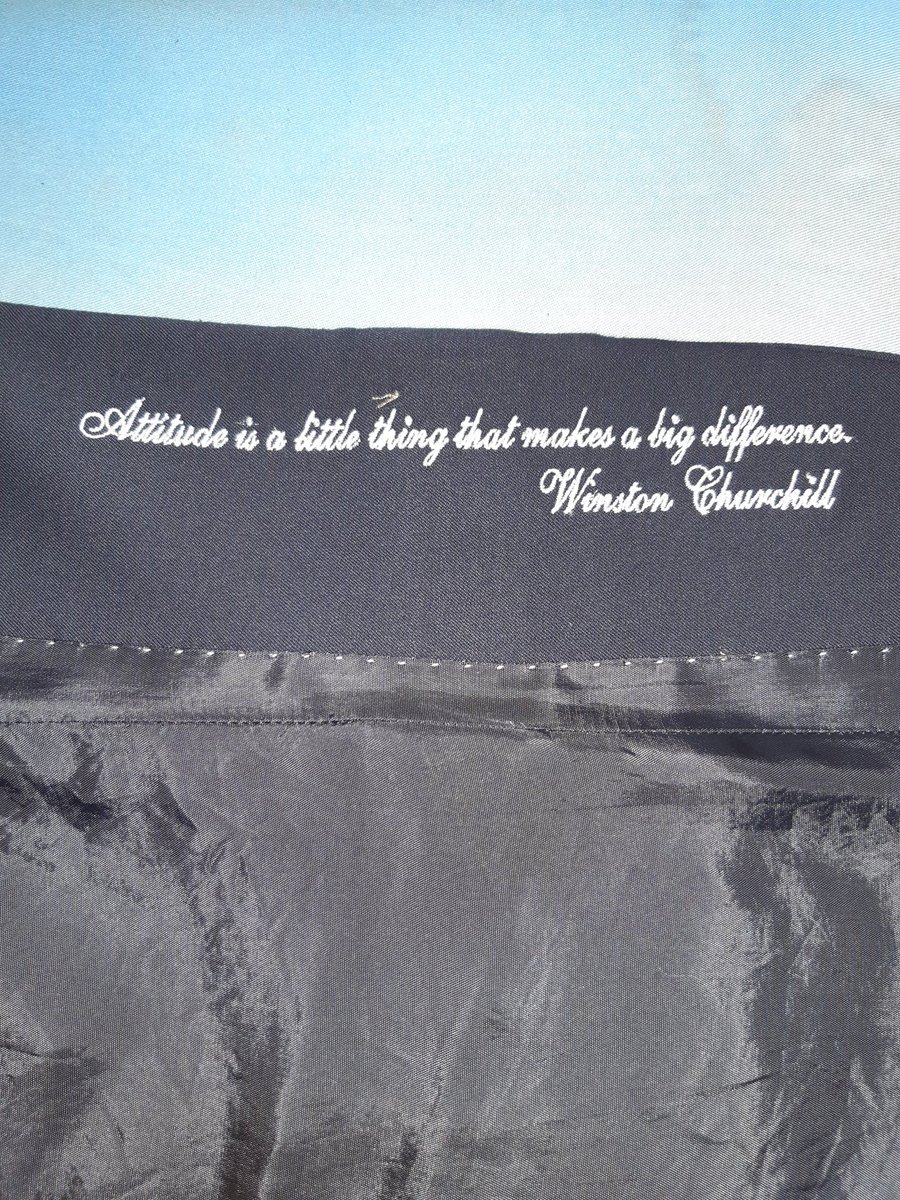 Love this on the inside of someone's jacket.....( haven't pressed the lining yet)....