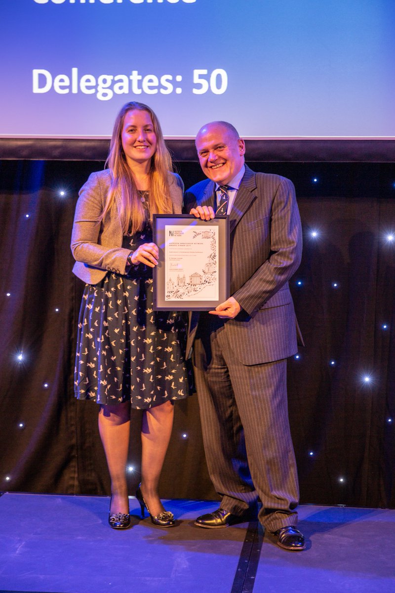 DrIronside's tweet image. Delighted to have been recognised at the Aberdeen Ambassador Awards for hosting the Supernatural in Contemporary Society Conference 2018 @RobertGordonUni! Thank you @visitabdn @meetaberdeen, and also lovely to see the new @PandJLive venue!