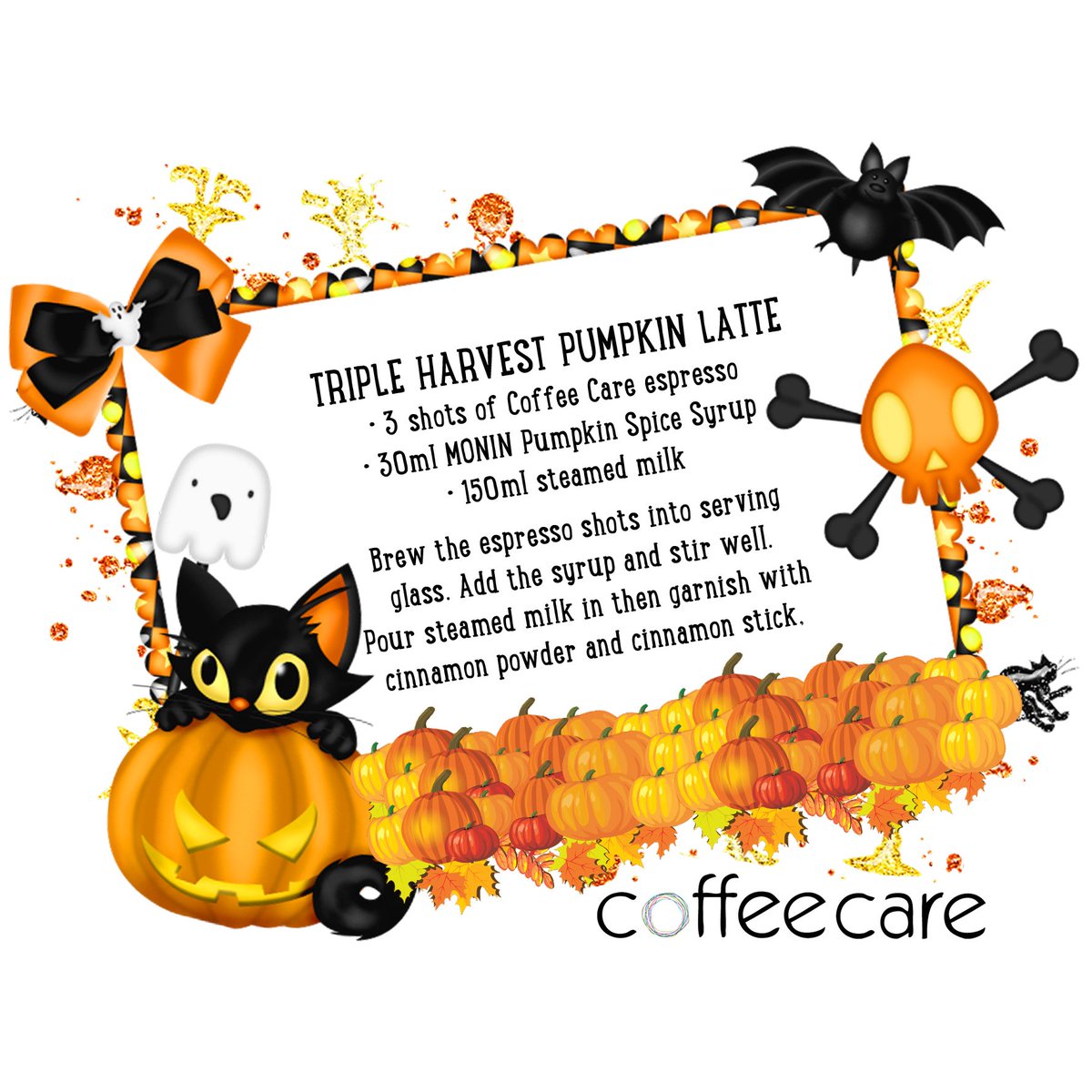Coffee_Care's tweet photo. As its @GoSoberUK month AND we’ve just launched our new product AND it’s Halloween, how about we throw some spooky non-alcoholic recipes out there for you to try. Vanish the spirits 😜 and give these a whirl...😱👻🧛👀🎃
#halloweenrecipes #pumpkinspicesyrup #gosoberforoctober https://t.co/Sx3NbYDPmy