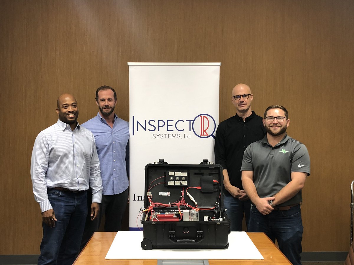 inspect_ir's tweet photo. Excited about our ongoing partnership with @UNTScience. Dr Verbeck and Tom Kiselak deliver the first #drugbreathalyzer #InspectIR #AccountabilityStartsWithMeasurement https://t.co/b7WEmnK9BU
