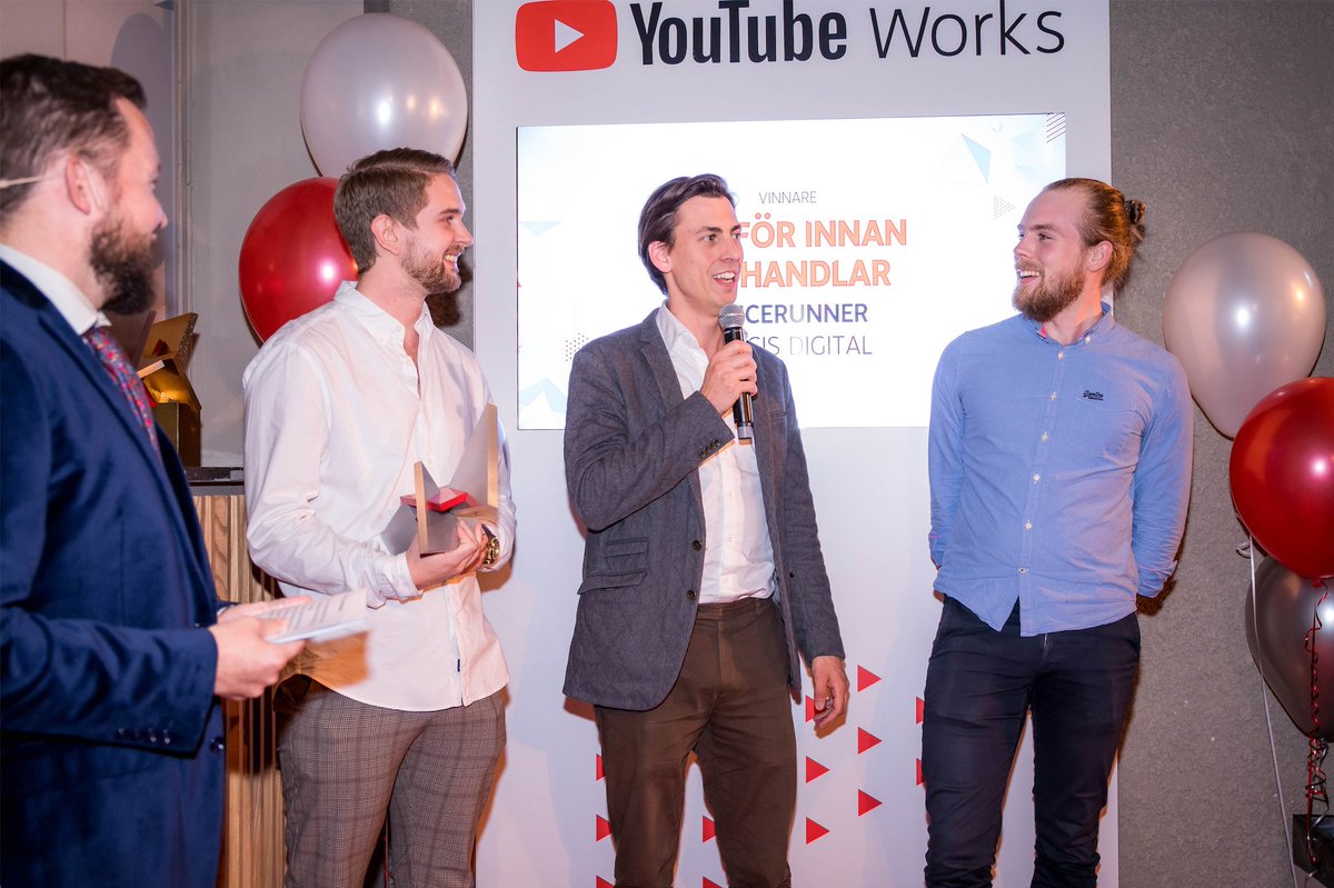 We just won “Sweden’s best performance YouTube campaign” at YouTube Works this year for our fully automated and ultra scalable retargeting ads. Jury consisting of 10 of Sweden’s best and most experienced advertising, brand and media experts:) #youtubeworks #pricerunner