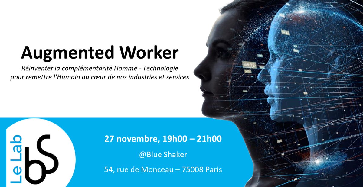 bengslab's tweet image. Augmented Worker : Comment inventer une nouvelle complémentarité Homme-Machine ?
Ne ratez pas la restitution de la nouvelle saison du Bengs Lab dédiée à l&apos;Augmented Worker ! buff.ly/2pa3hmw
#Augmentedworker #IA #Bengslab