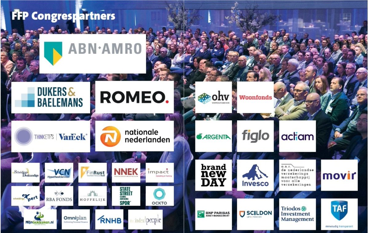 FFP_NL's tweet image. We kijken terug op een geweldig FFP Congres voor Financiële Planning. Een grote opkomst en een hoge kwaliteit aan vakinformatie. Dit laatste was mogelijk mede door onze partners. Namens FFP hartelijk dank! #FFP #ffpcongres #oogvoordetoekomst #financiëleplanning @FFPCongres