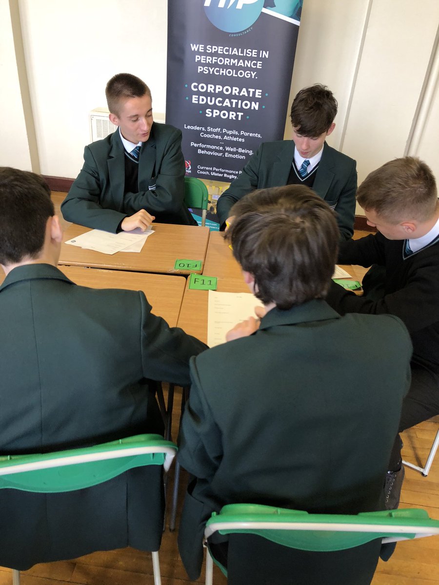 HIPpsychology's tweet photo. A brilliant morning with the year 13 of @stjosephs1992 . We are also back in the afternoon for year 14 session. Love the messages that meets the students in their hall. #resilience #HelpingImprovePerformance #HIPpostprimary https://t.co/pJJQj7xh3O