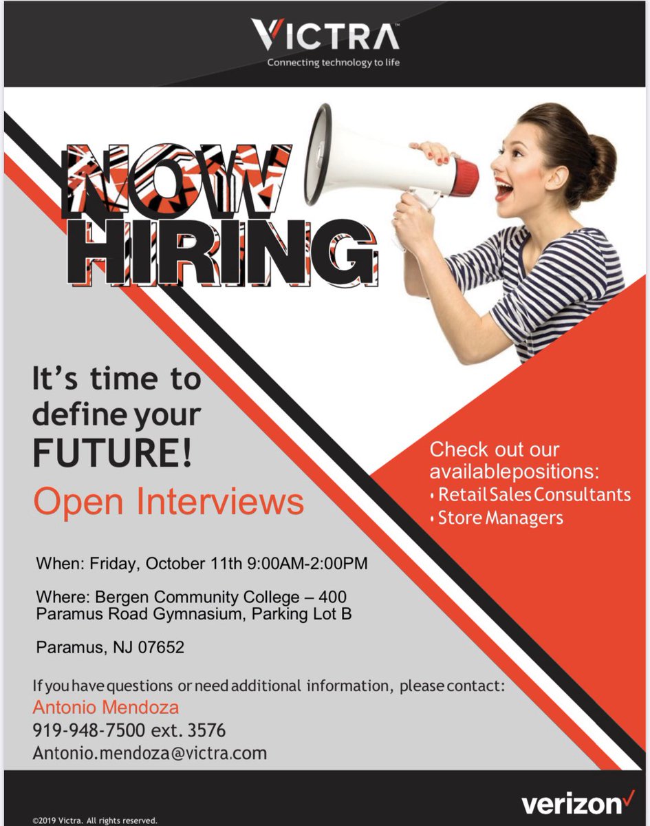 melvinrblanco's tweet photo. Join us for our second NY/NJ hiring event. Hiring for all positions! Meet the awesome NY/NJ leadership team. Looking for motivated individuals with a winning mindset and  passion for providing our guests a world-class experience. Full/Part time positions available. https://t.co/9aOM5QcwX6