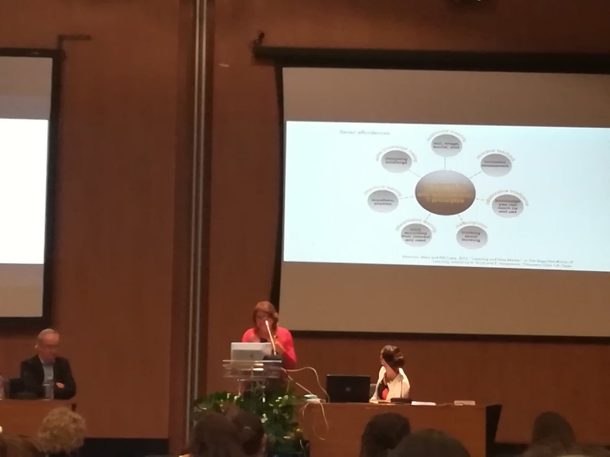 Bill Cope and Mary Kalantzis presenting 7 affordanxes of learning  at Cyprus #Literacy Conference