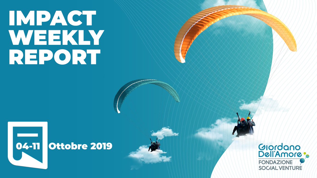 E' #venerdì! Scopri le Top News bi-settimanali dal mondo della finanza sostenibile, dell'impact investing, dell'innovazione sociale e delle #startup a impatto. 
Buona lettura ...  🔽
fondazionesocialventuregda.it/2019/10/11/imp…