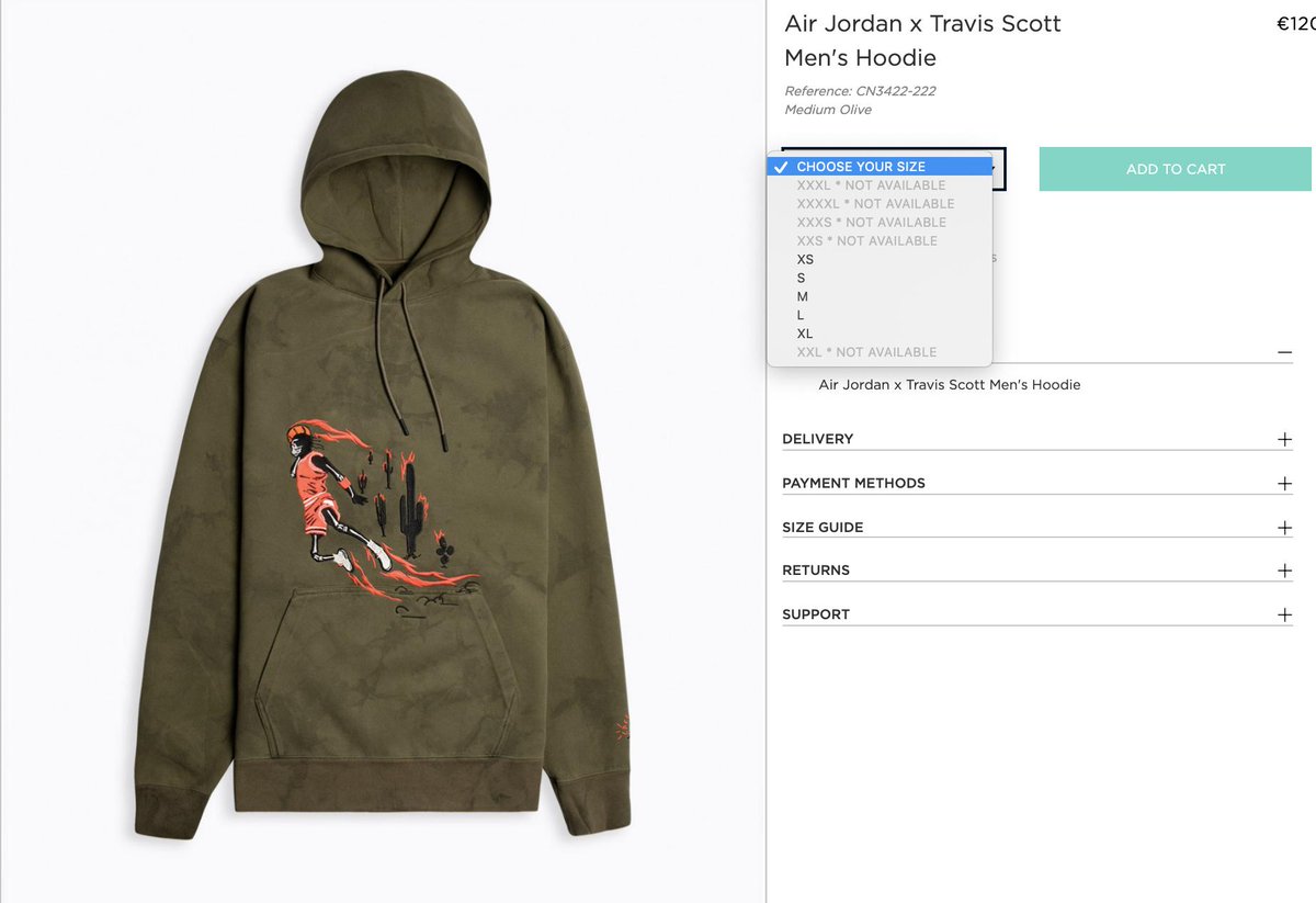 air jordan travis scott hoodie