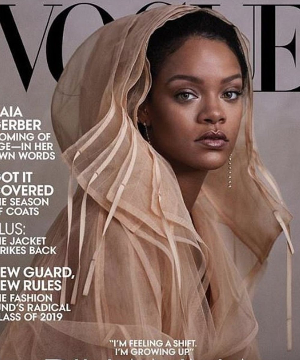 sprobeauty's tweet photo. Last dose of glam for the week comes via @rihanna's new @voguemagazine cover! #rihanna https://t.co/GFZi7lGN8L