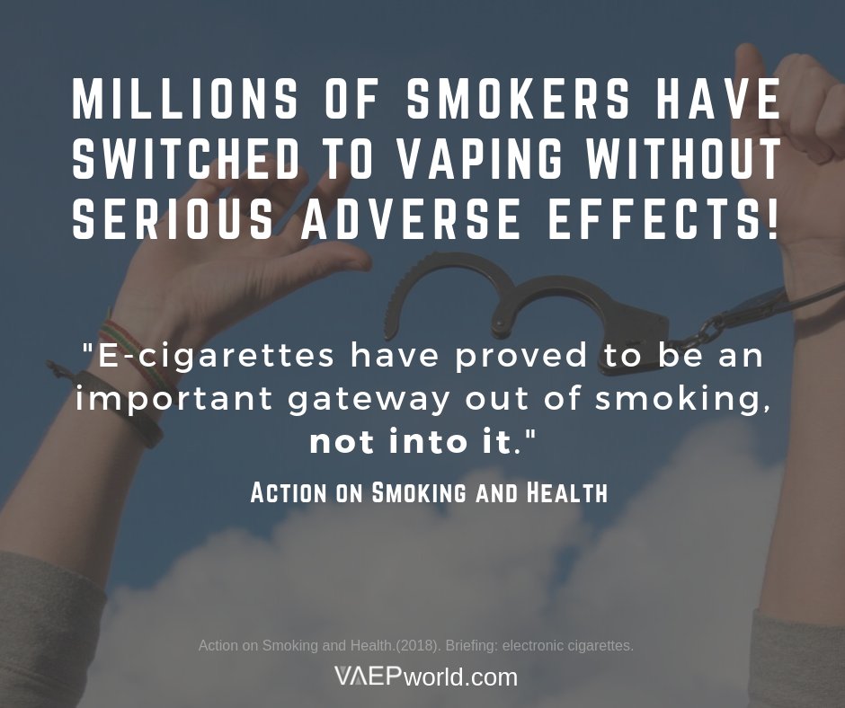 VAEPinfo's tweet photo. The public are becoming more &amp; more scared about vaping.

The reason is because our trusted authorities are not making the distinction between regulated nicotine eliquid (tobacco harm reduction) &amp;  what is making people sick (cannabis concentrates).

More: https://t.co/xBSnFEcBB8 https://t.co/Yv1yInak6G