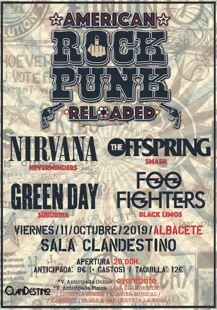 Conciertos en #Albacete: "American Rock Punk Reloaded"  conciertosalbacete.blogspot.com/2019/10/americ… #conciertosAlbacete