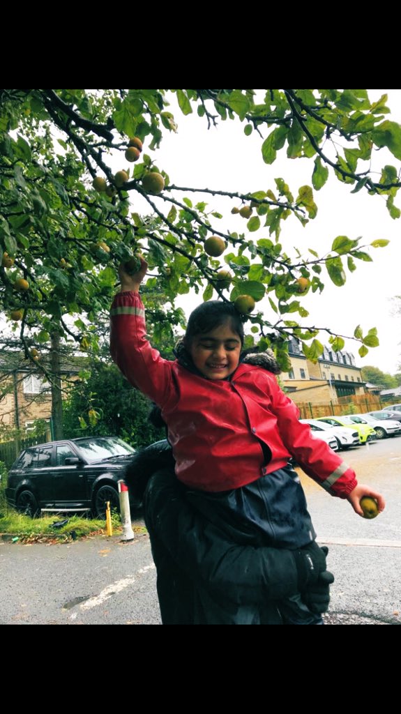 What better things to do on a rainy day than puddle splashing and apple picking?  

#EarlyMomentsMatter #ChildhoodMemories #50thingstodobeforeyoure5 #EYFS #rainyday