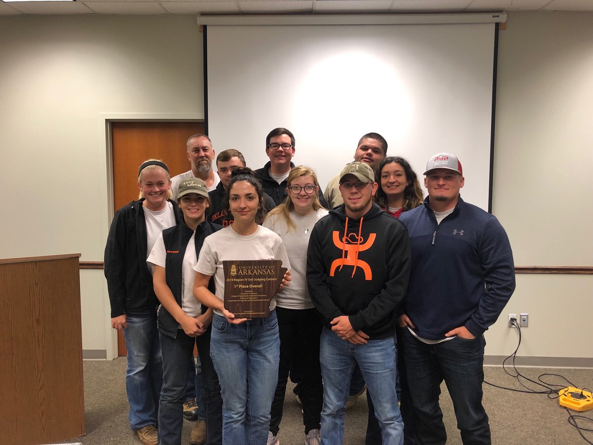 oksoilwater's tweet photo. Say hello to the first place team in the region IV soil judging contests https://t.co/lD383a8tAT
