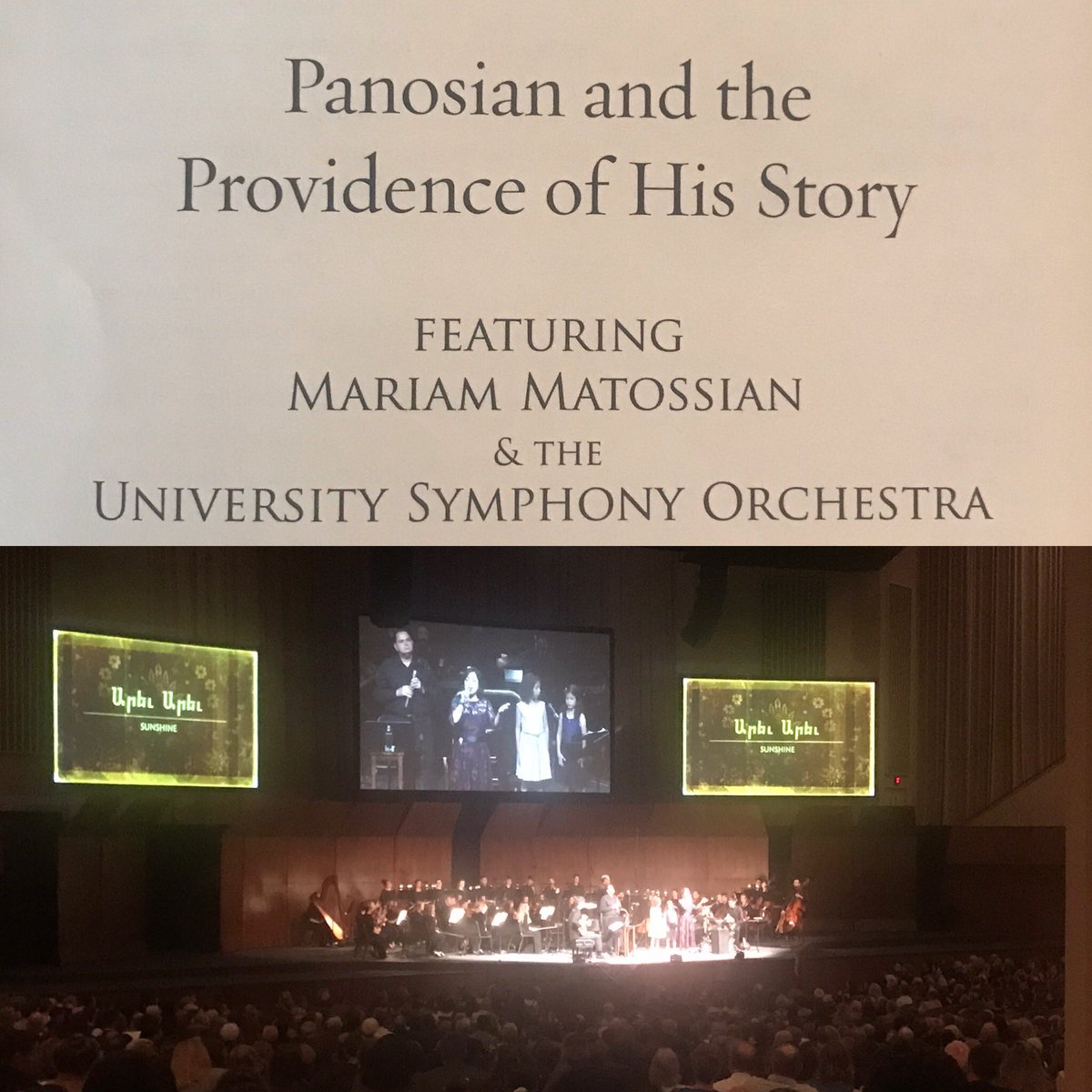 givingdesign's tweet image. Great performance last evening—a chilling history, providence and ultimate hope told through music &amp;amp; song. Well done! @MariamMatossian @BJUSO #symphony #ArmenianGenocide