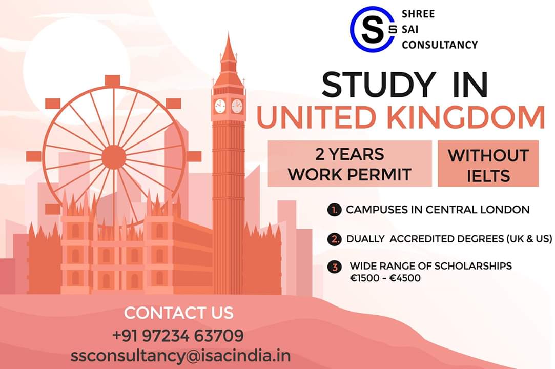 Study in the UK Without IELTS - 2 Years Work Permit.

Do not lose hope, you can still apply! Call now @ +91-97234 63709. Free counselling.

#StudyUK #visaconsultant #studyinuk #studyabroad #studyinukfromindia #studyabroadlife #education #studyoverseas #ukwithoutIelts.