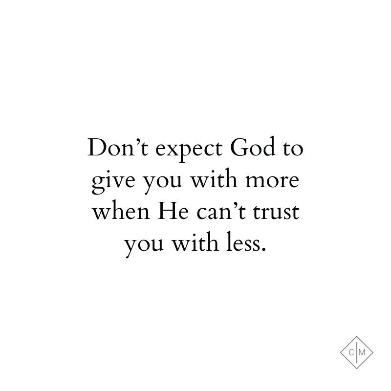 cmullinsmusic's tweet photo. It's always good to take an honest inventory of our lives and see what we're  doing with what He's already given us. 😊🙌 https://t.co/pTGhhcf68Y