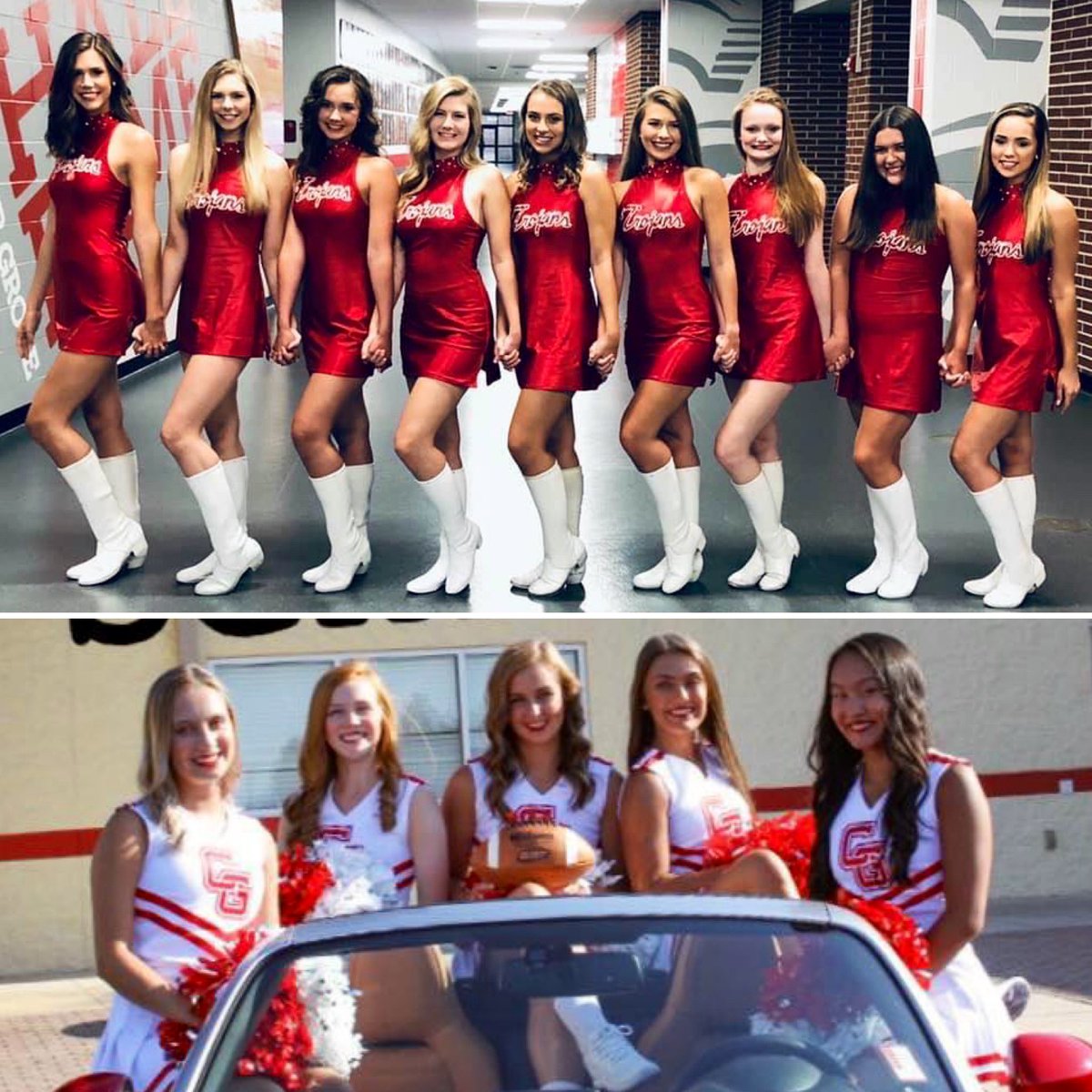 CGSportsNetwork's tweet photo. CG football hosts LN at 7pm for Senior Night. THANK YOU CG Dance &amp; Cheer Seniors for all of your hard work &amp; dedication in providing the best school spirit in the MIC, County &amp; State! Good luck in your final home football game performance tonight. #TrojanPride https://t.co/YmnOXLenMv