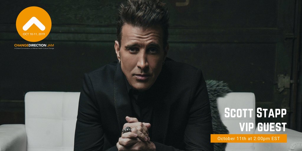 giveanhour's tweet photo. We are very excited to announce that Grammy-winning songwriter @ScottStapp will be joining us at the #ChangeDirection Jam today at 2 p.m. EST! Scott is a solo artist and front man of the band Creed. Join: https://t.co/kGyFHQZboJ #musicchangesdirection https://t.co/5rv71x6Zua