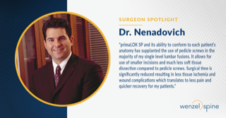WenzelSpine's tweet photo. Thank you, Dr. Nenadovich! #simplifyspine #surgeonspotlight #primaLOKSP #interspinousfusionsystem https://t.co/HWmHzKy4gu