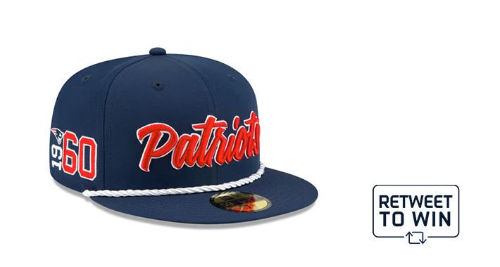 Patriots's tweet image. Celebrating a Thursday night win with #PatsHatFriday!

RT to enter to win a #Patriots @NewEraCap.

Rules: bit.ly/2VwZD2b
