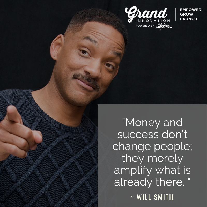 LifeLineDetroit's tweet image. "Money and success don't change people; they merely amplify what is already there. " - Will Smith