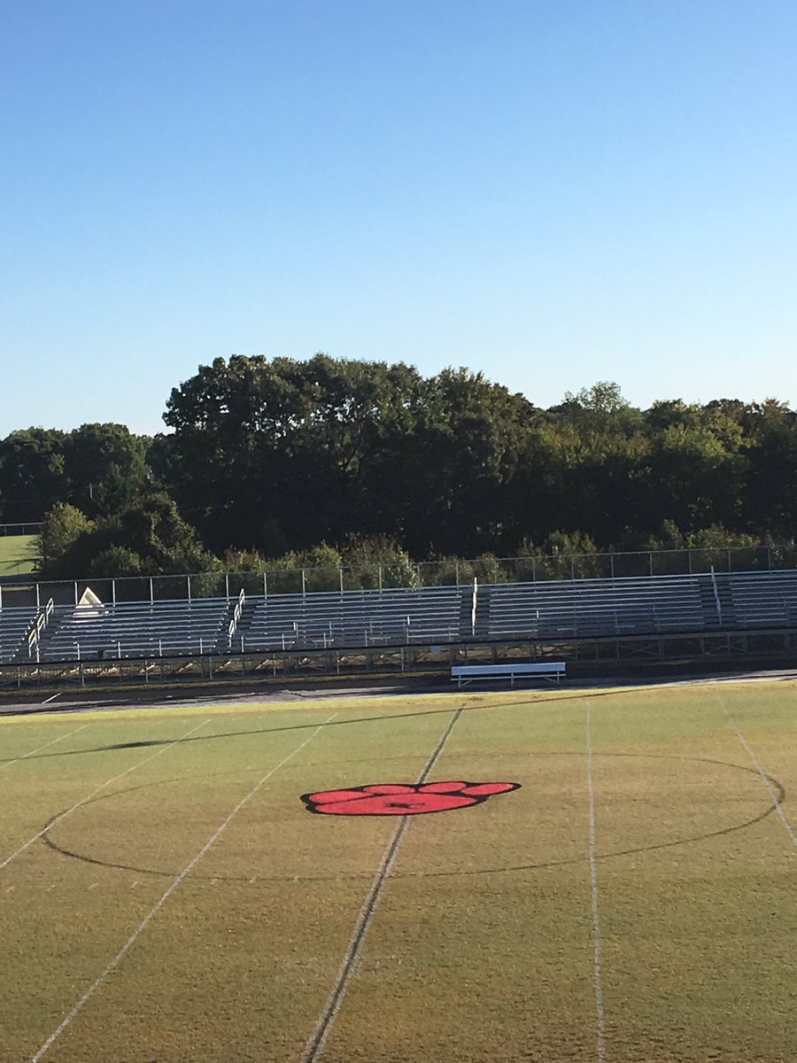 Come out and support the cougars tonight at home- pink out! Football game starts at 7:30. Our field is ready to go. #rocksolid