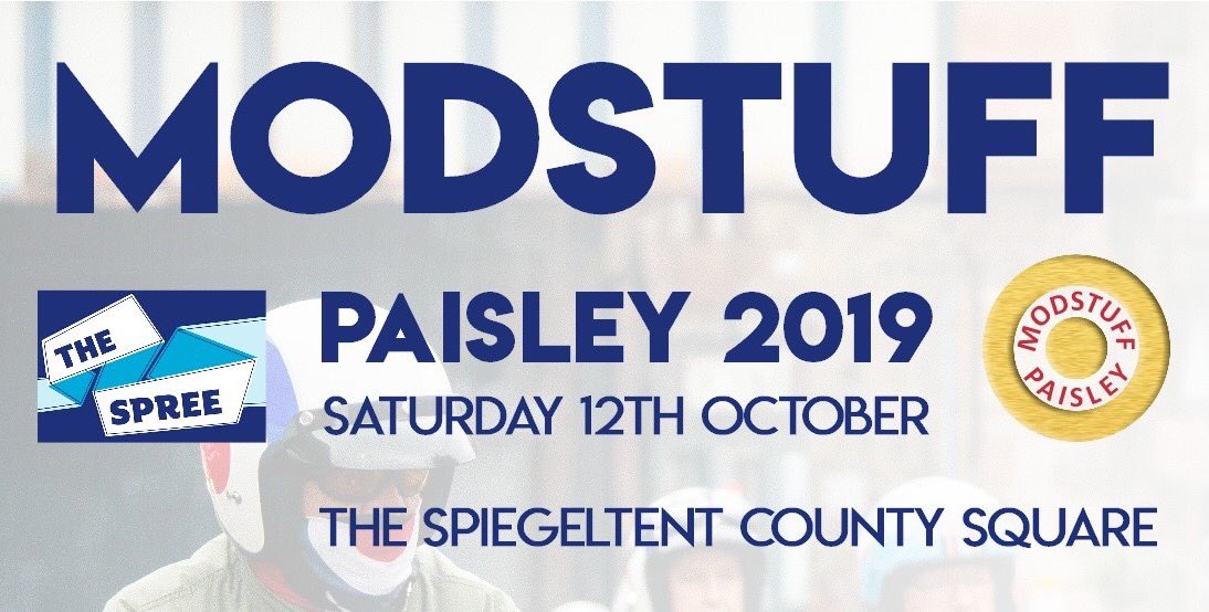 LNPPromotions's tweet image. The 7th annual #ModStuff #Paisley takes over The Spiegeltent County Square all day &amp;amp; into the evening, tomorrow Saturday 12th October as part of @SpreeFestivalR
Running order in pictures 
Weather has been arranged 😎 🌤🌦 We hope you have an amazing and fab day 😊