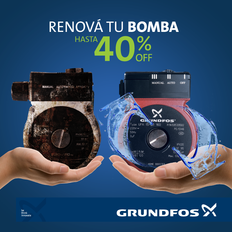 RevistaSCI's tweet photo. ¡Renová tu bomba con el mejor descuento!

Cambiá tu bomba usada por una nueva de la línea UPA con un 40% OFF o una de la línea UPS con 20% de descuento.

Canjeala en: https://t.co/T7RHF450kd

📸 @grundfos 
#FelizViernesATodos https://t.co/v3ATCoRK0P