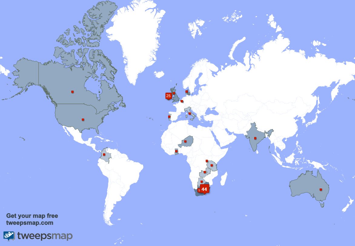 I have 4 new followers from Ireland 🇮🇪 last week. See tweepsmap.com/!Nu_Lineo
