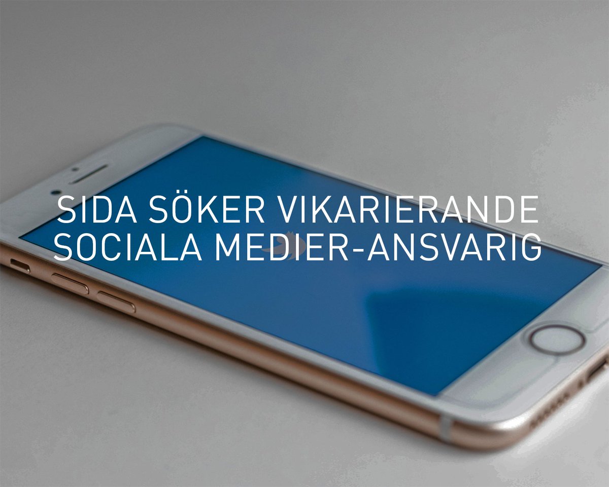 Sida's tweet photo. Vill du fylla den här feeden med engagerande innehåll om #bistånd ? Nu söker vi en vikarierande sociala medier-ansvarig - sök senast den 19 oktober. 

Retweeta gärna! 

https://t.co/UOZzmNpMVm

#nyttjobb #ledigajobb https://t.co/RM4VUOyEG5