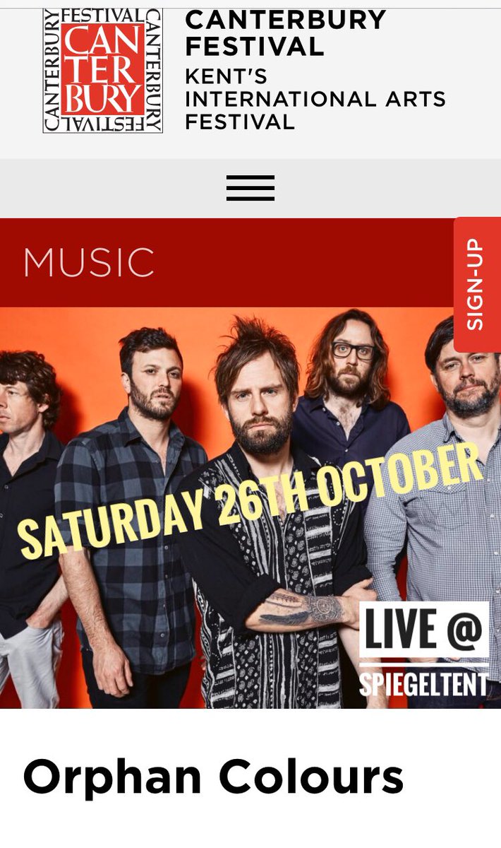 OrphanColours's tweet photo. Our show @CanterburyFest is very soon. Get your tickets here: https://t.co/QTmjIZKYEQ https://t.co/cCF19b90uc