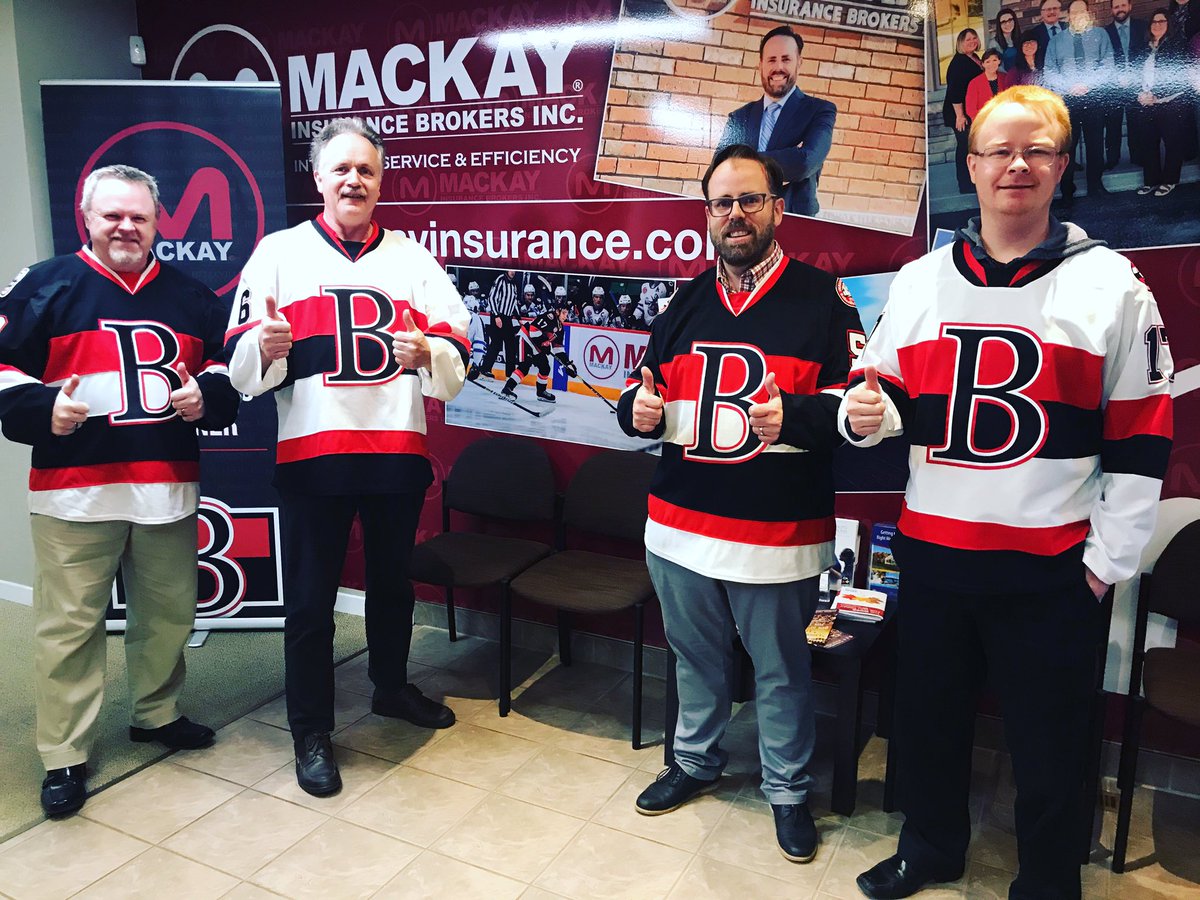Sales team is ready for <a href="/BellevilleSens/">Belleville Senators</a> opening night.  #FortheB. #GoSensGo