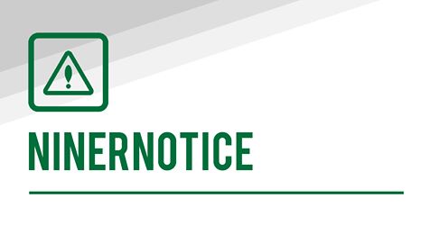 NinerAlerts's tweet photo. NinerNotice: The valve for the gas line at the Science Building construction site has been turned off. 

Officials have determined it's safe to return to the area. Other areas of campus should not have any interruption to gas service.  More information: https://t.co/VM8UWRlHcH https://t.co/TxsCw9dZq1