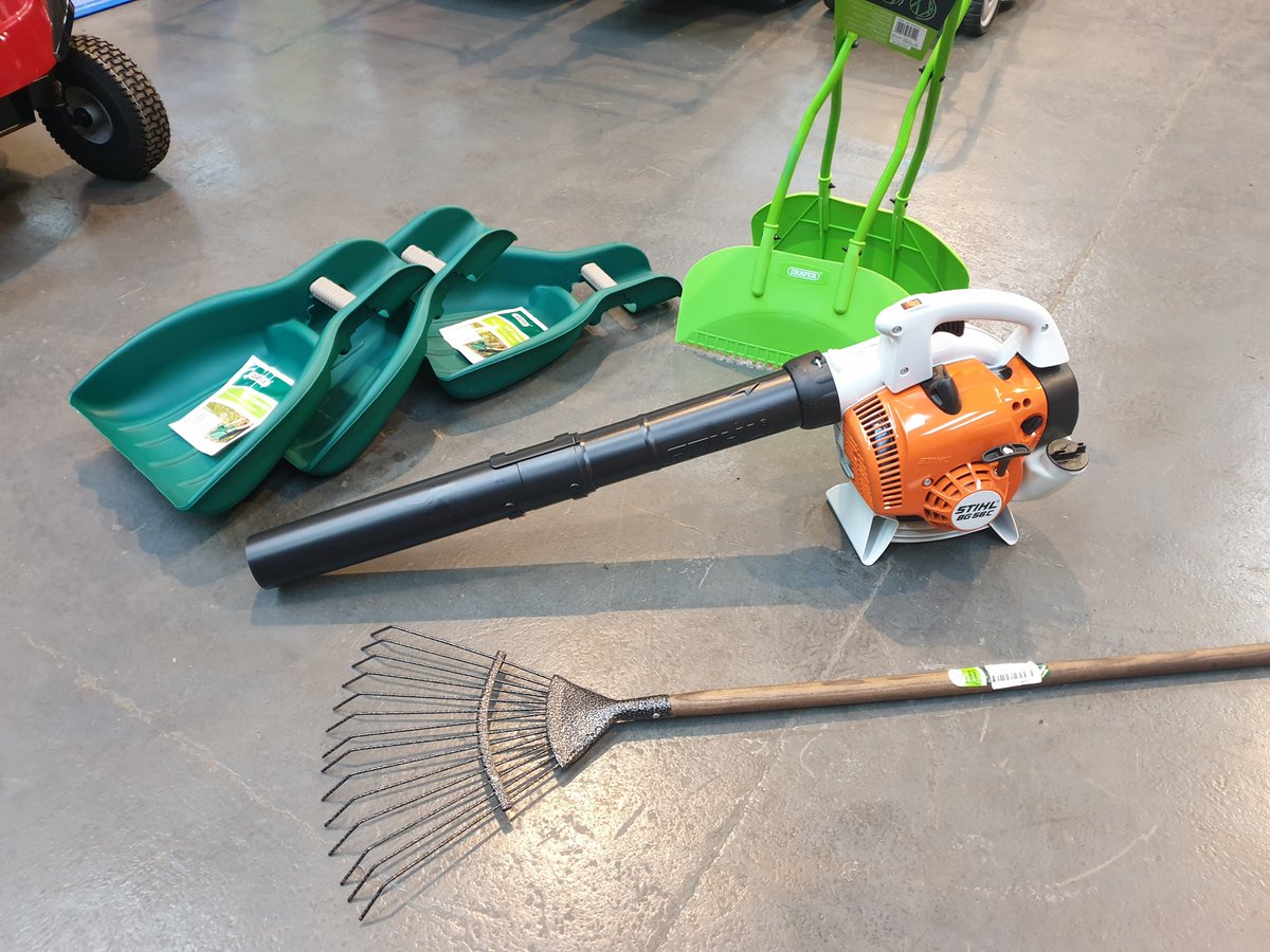 mowersplus's tweet photo. With the way the weather is right now, I bet we all have loads of leaves to clear up.

Well why not come down to our Showroom we have all the tools to get the job done.

Leaf Blowers, Leaf Collectors, Rakes, Leaf Grabbers... https://t.co/sDMrKZzetN