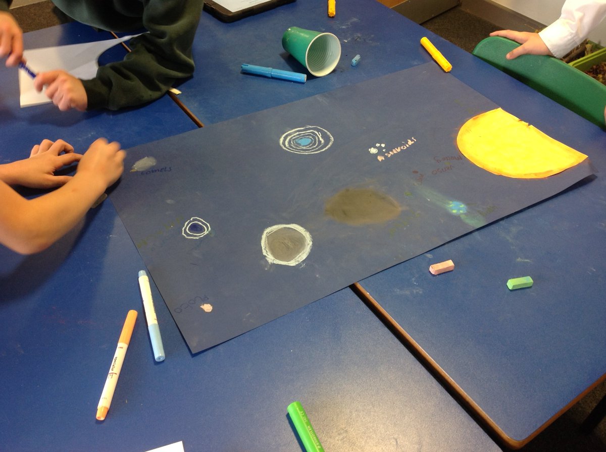 TGPS_NorthLincs's tweet photo. Year 3 have been researching space for #spaceweek2019 and creating posters about our solar system. #TGPSscience #TGPSspaceweek https://t.co/cqTscSxBtp
