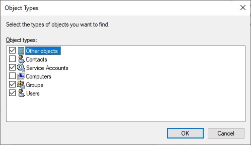 ryandengstrom's tweet photo. I'd like to have a word with whoever chose to not check 'computers' in this dialog by default... https://t.co/yAK9p78IX4