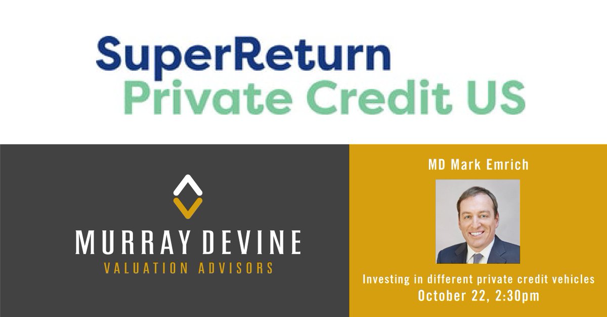 Murray Devine (@murraydevine) on Twitter photo We look forward to having Mark Emrich speak at this month’s <a href="/SuperReturn/">SuperReturn</a> Private Credit conference in Chicago on October 22. finance.knect365.com/superreturn-pr… We look forward to having Mark Emrich speak at this month’s <a href="/SuperReturn/">SuperReturn</a> Private Credit conference in Chicago on October 22. finance.knect365.com/superreturn-pr…