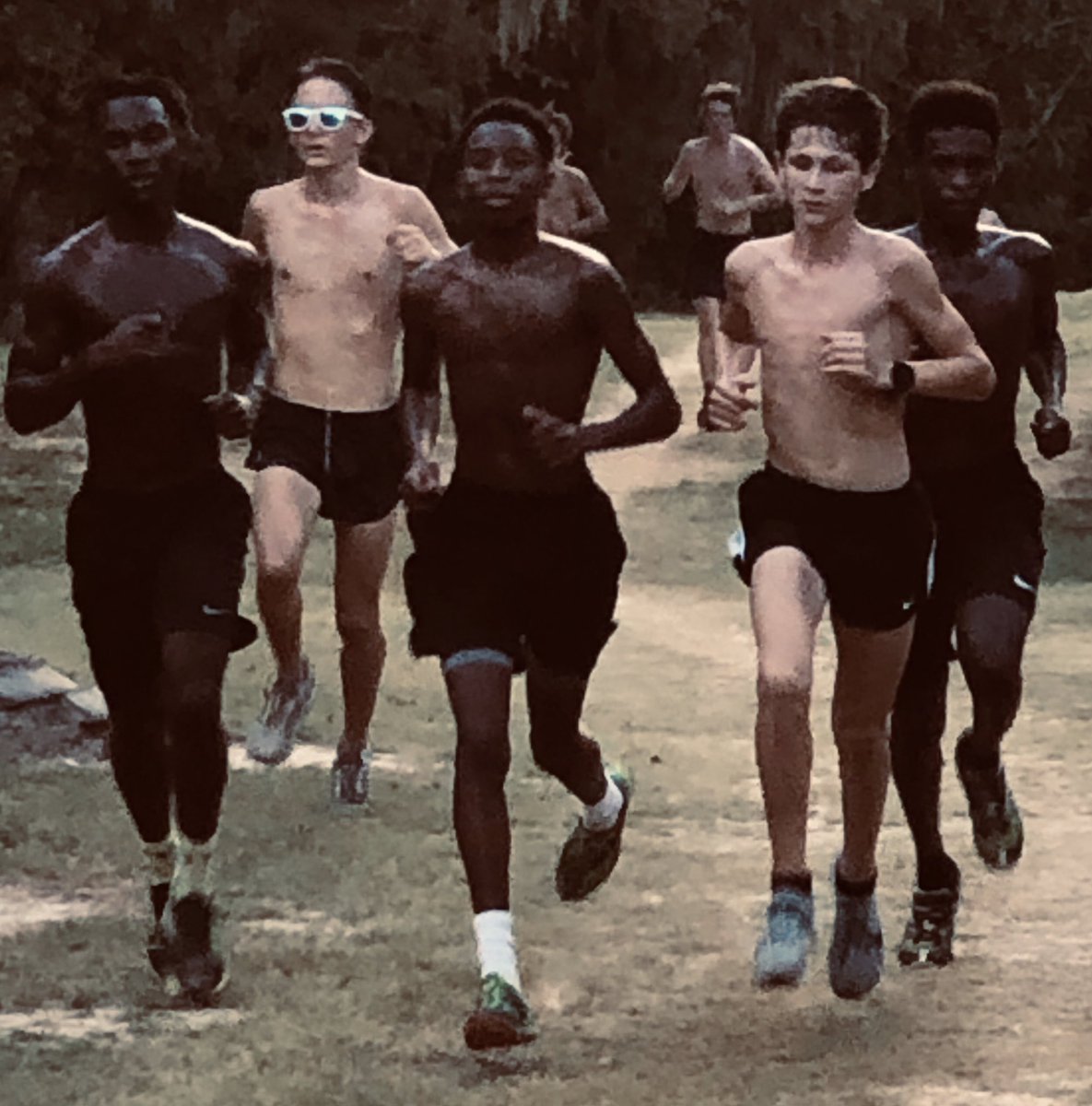One last hot weather workout before the cold front rolls in. Really strong day of mile repeats to get primed for the District meet. 
#SpartanSpeed