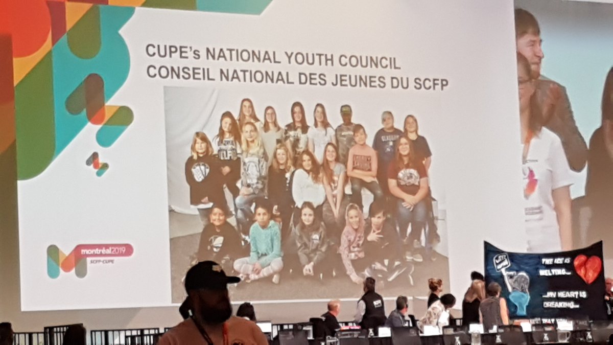 CUPE391's tweet photo. We want to welcome out #CUPE2019 Youth Council
#buildingthefuture https://t.co/X9v5u6D7s0