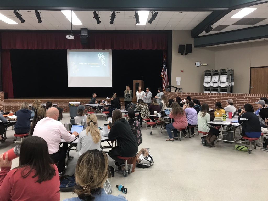 Educators sharing their Solution Tree RtI conference reflections to their peers. When you share, you care #villagenorth