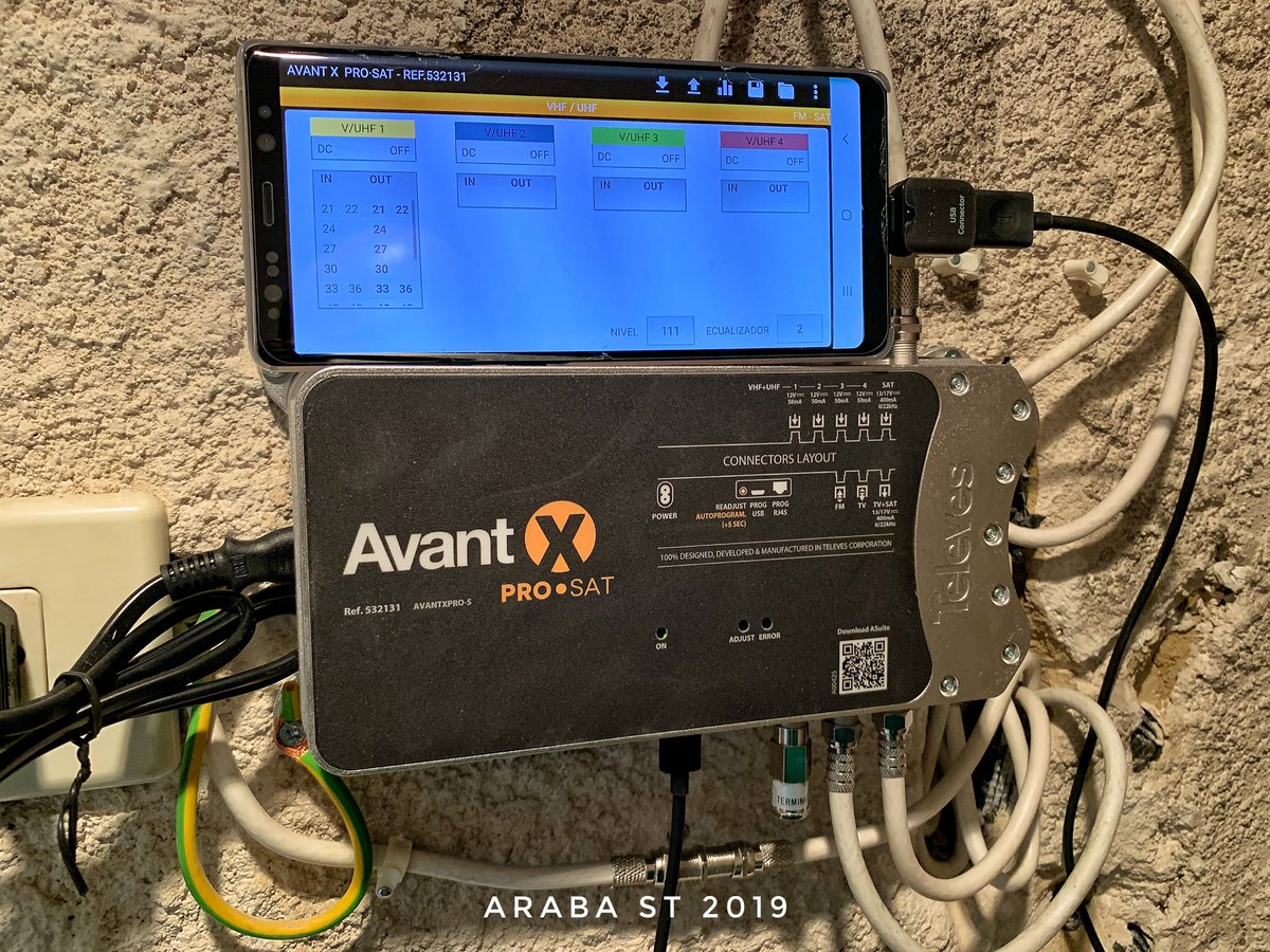 Araba_ST's tweet photo. Instalación de #AvantX de @TelevesOfficial y preparada para el segundo #DividendoDigital #DD2_VitoriaGasteiz #antenista #antena #tdt #RevisaTuAntena #VitoriaGasteiz https://t.co/pd0xjjZd6F