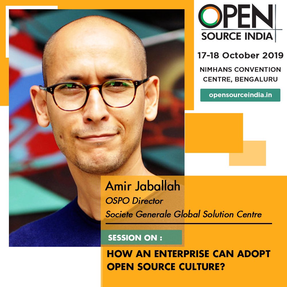 Looking forward to meet you after my talk at the Open Source India.#OSI2019 @SocGen_India <a href="/SG_InsideIT/">SG InsideIT</a>