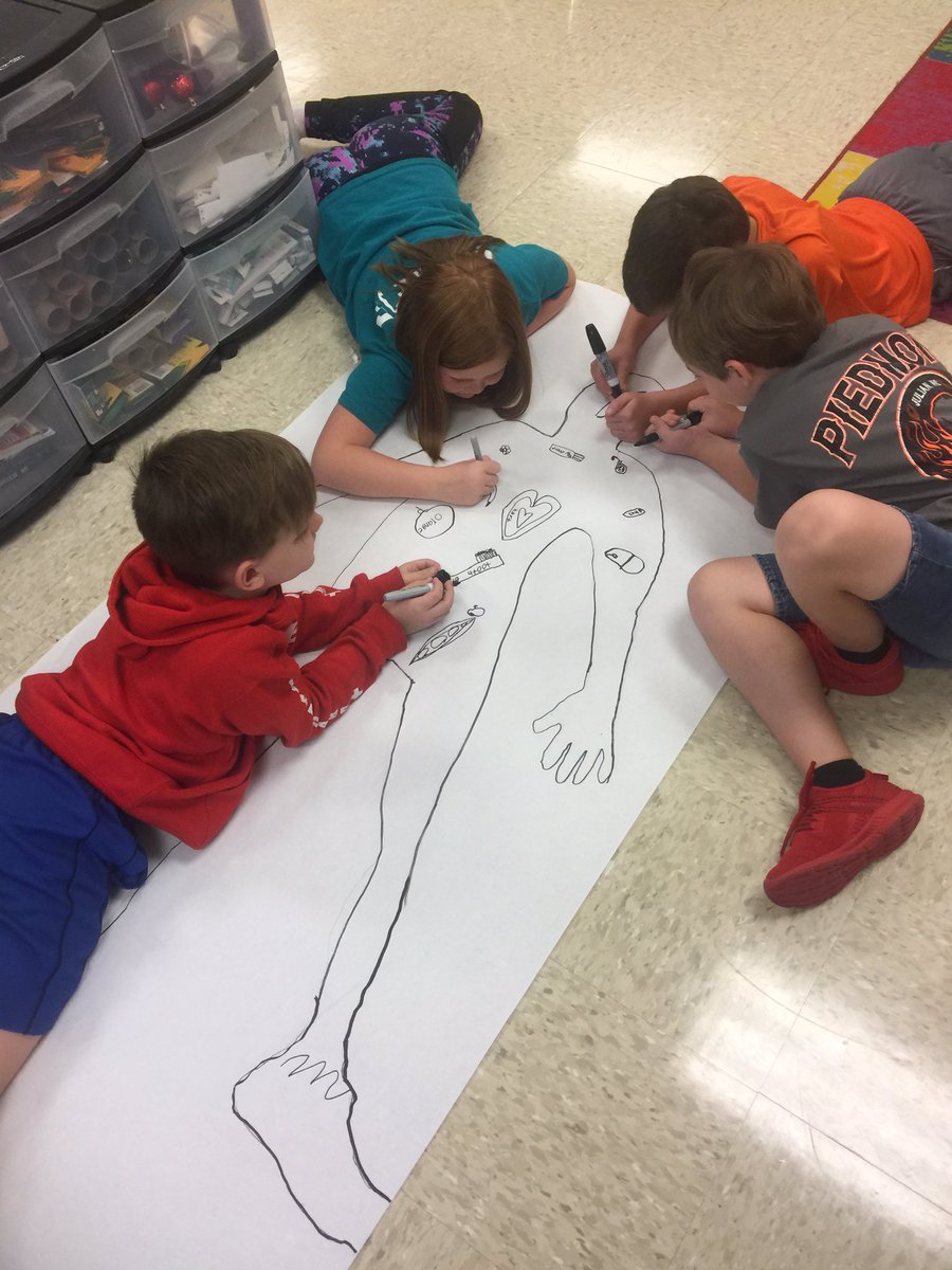 Illustrating healthy habits and taking care of our bodies for our weekly goal “Be Healthy and Safe” <a href="/HighfallsEagles/">Team Highfalls</a>